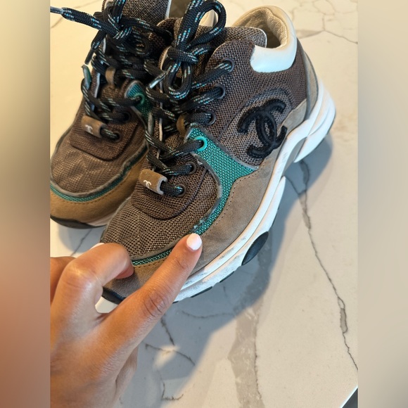 Authentic Chanel Reflective Runner Sneakers - Picture 3 of 10